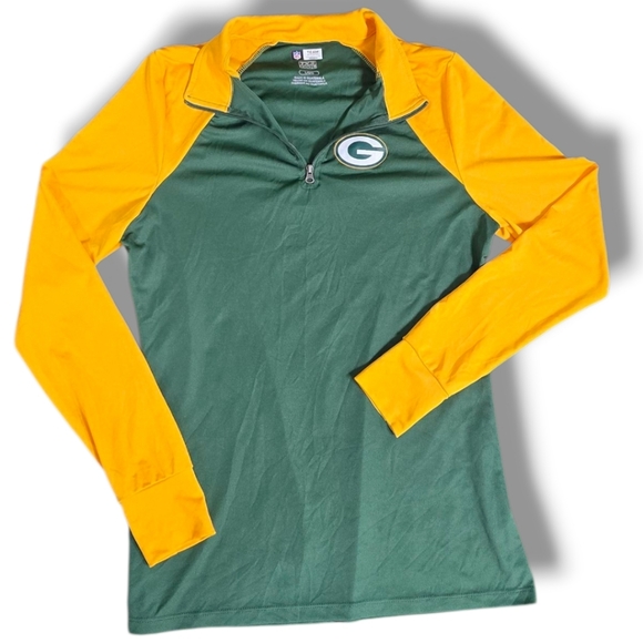 NFL lisenced | Green Bay Packers Womens Fitted TX3 Cooling Pullover Shirt - Picture 1 of 13